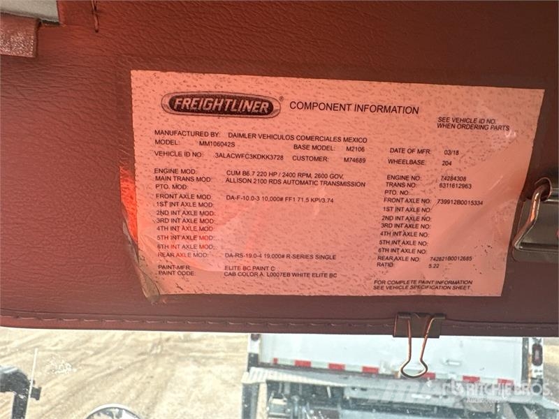 Freightliner M2 106 Dobozos teherautók