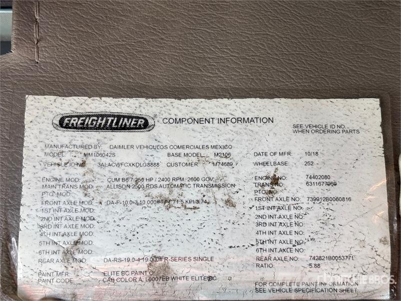 Freightliner M2 106 Isotermos y frigoríficos