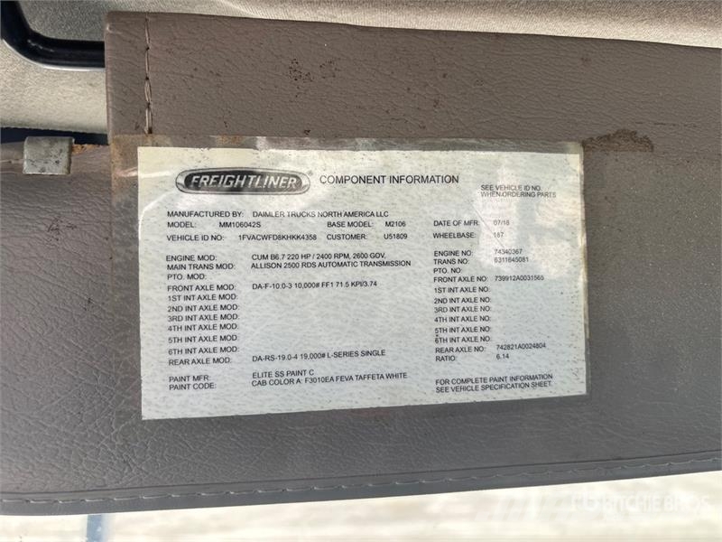 Freightliner M2 106 Auto korvtõstukid