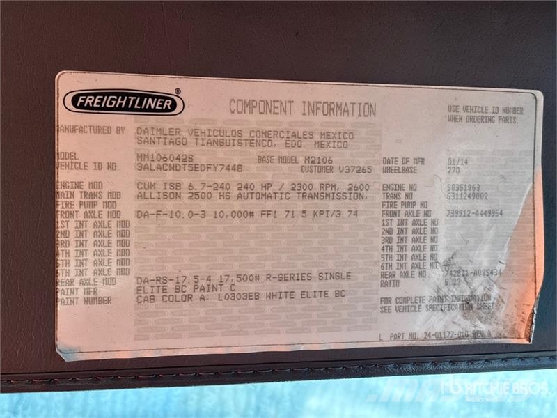 Freightliner M2 106 4x2 Van Truck Furgons