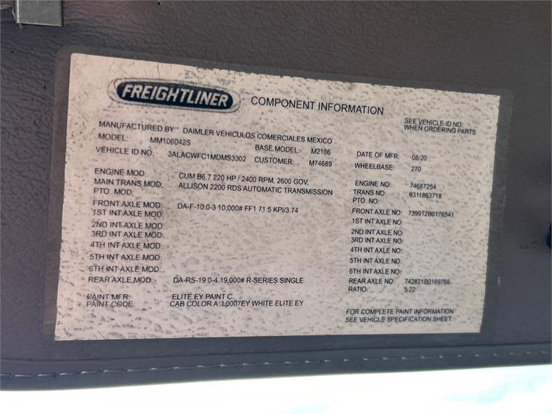 Freightliner M2 106 4x2 Van Truck Kastenaufbau