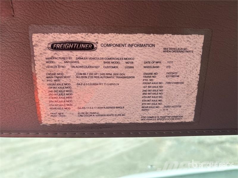 Freightliner M2 106 4x2 Van Truck Грузовики-Фургоны