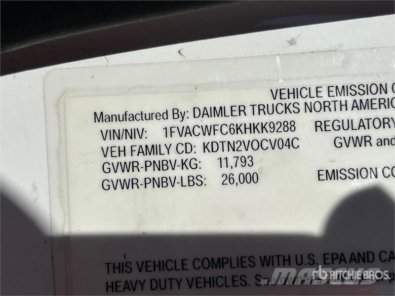 Freightliner M2 106 4x2 Moving Van Truck Fast kasse
