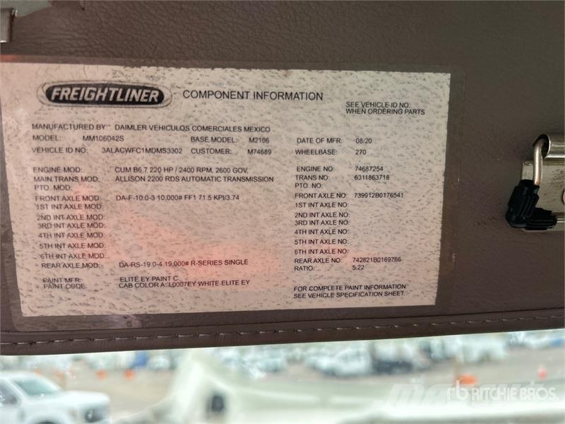 Freightliner M2 106 4x2 Van Truck Kastenaufbau