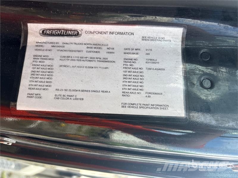 Freightliner M2106 4x2 Crew Cab Rollback Truck (Inoperable) Vlečna vozila za tovornjake