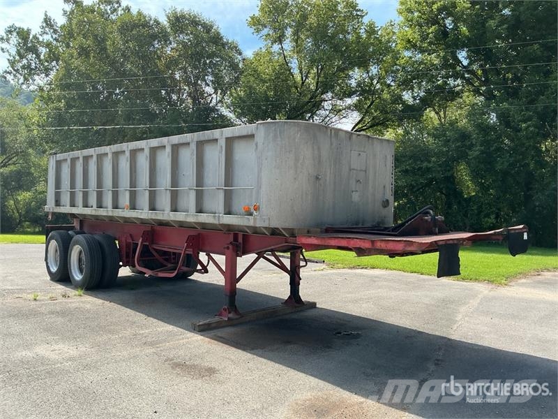 Fruehauf 24 ft T/A Aluminum End Dump Trailer Самоскиди