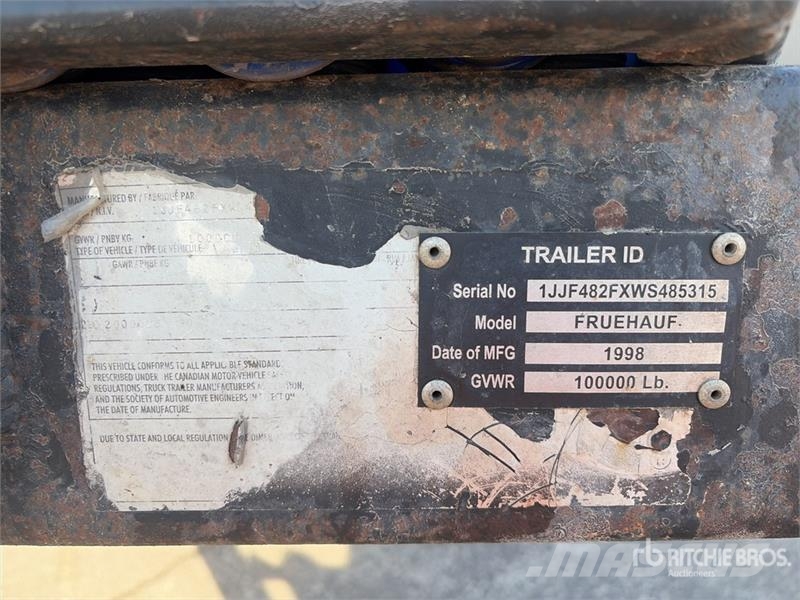 Fruehauf 48 ft T/A Flatbed Trailer Remolques de cama baja