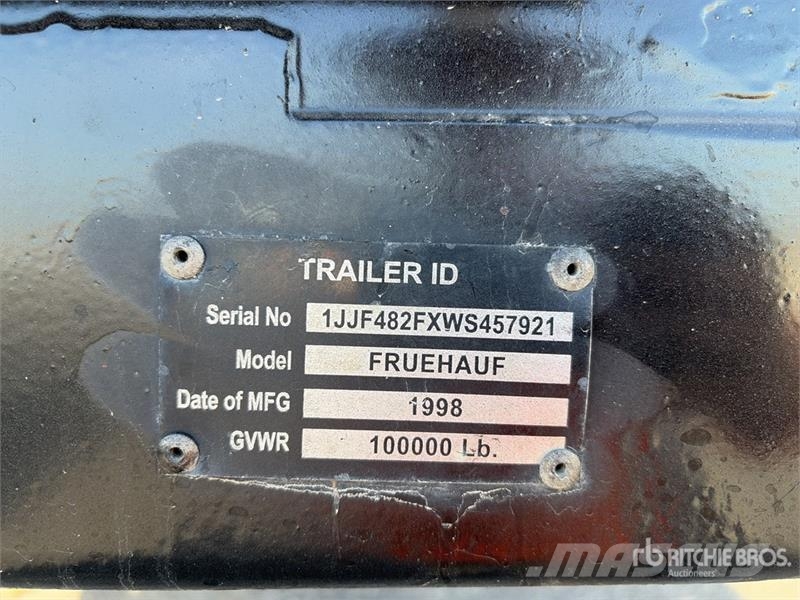 Fruehauf 48 ft T/A Flatbed Trailer Remolques de cama baja