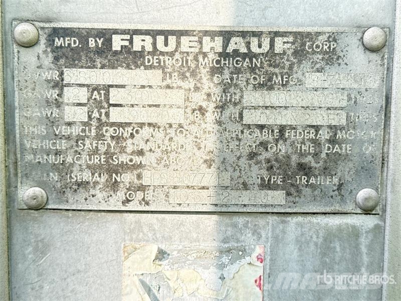 Fruehauf FG6-F2-40 40 ft x 96 in T/A Van Trailer Prikolice sa sandukom
