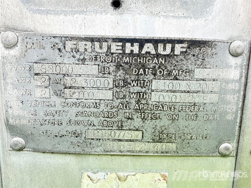 Fruehauf FG6-F2-40 40 ft x 96 in T/A Van Trailer Prikolice sa sandukom
