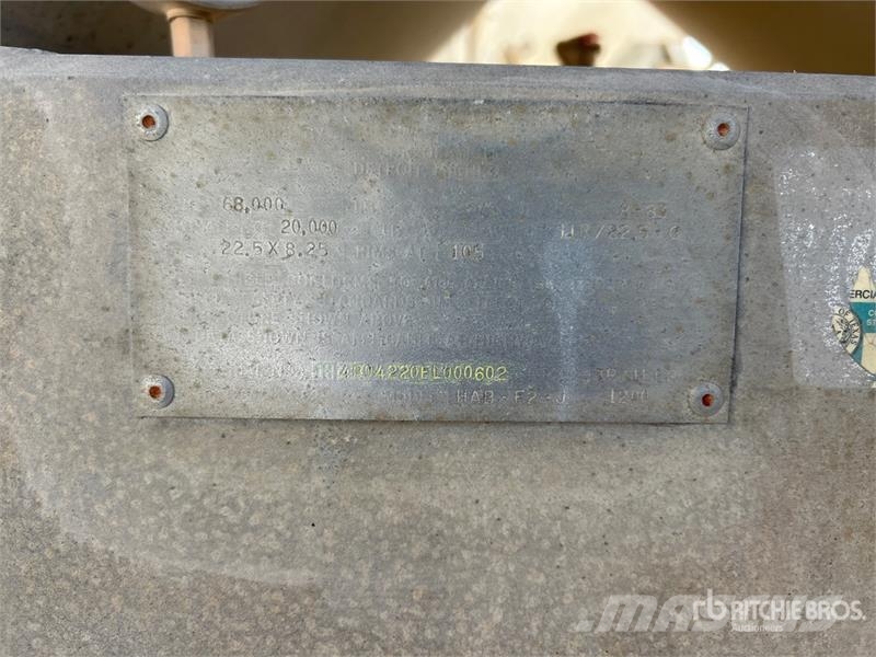 Fruehauf HAB-F2-J 1200 1200 cft T/A Pneumatic Bulk Trailer Citas piekabes