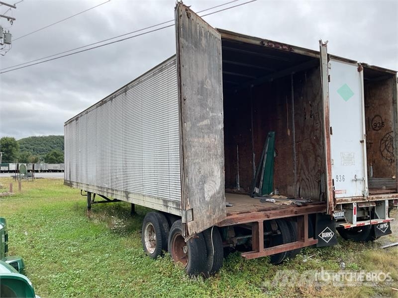 Fruehauf T/A Van Trailer (Inoperable) Van Body Trailers
