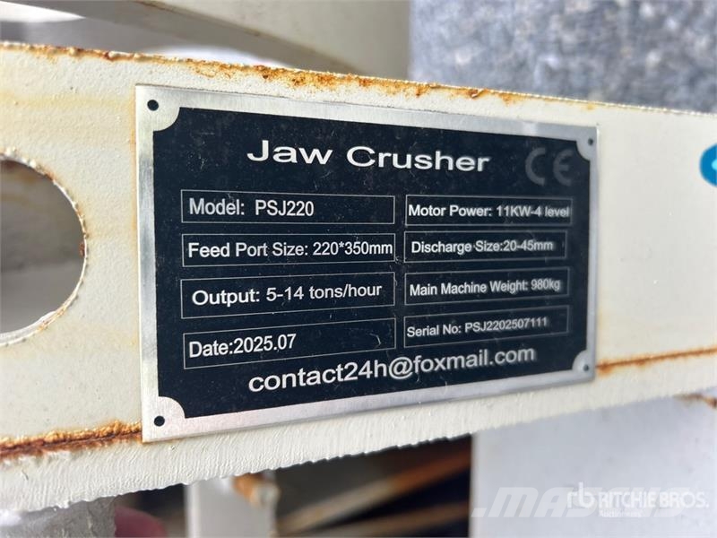  Future PSJ220 Jaw Crusher (Unused) 破碎机