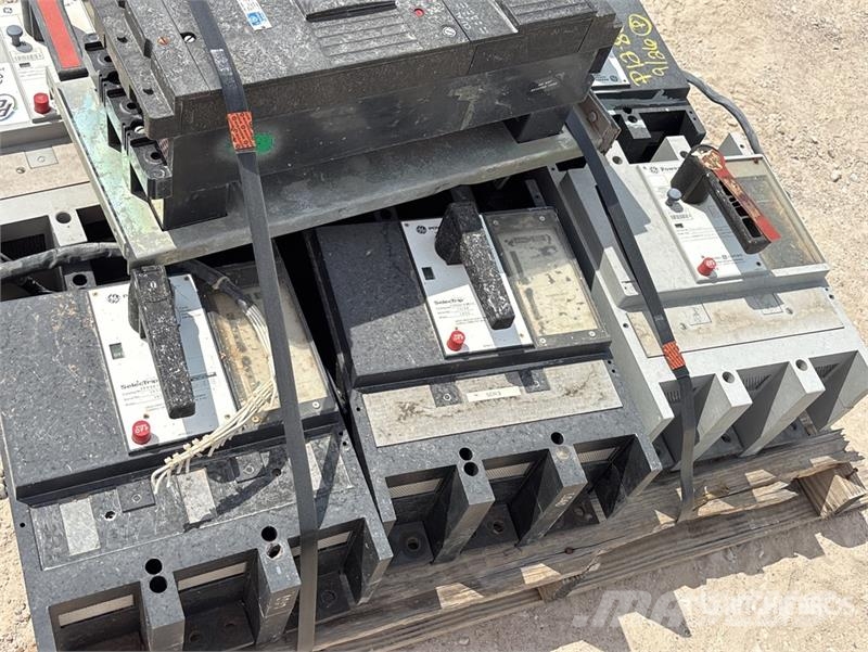 GE of (7) GE 1600 Amp Breakers Other components