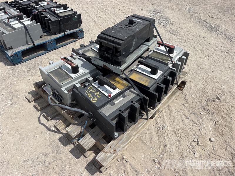 GE of (7) GE 1600 Amp Breakers Other components