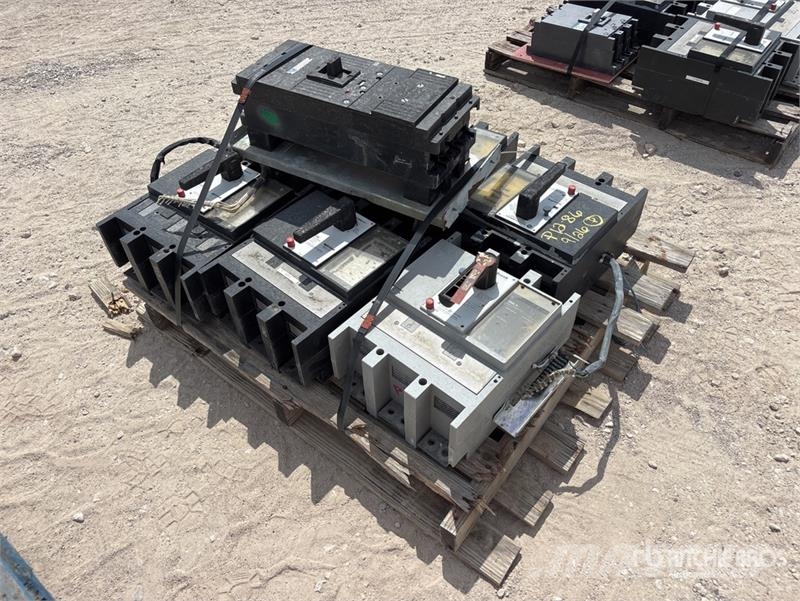 GE of (7) GE 1600 Amp Breakers Other components