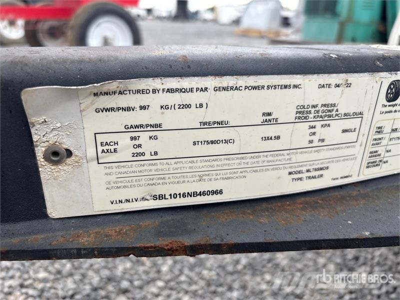 Generac 6 kW Light Tower Svetlobni stolpi