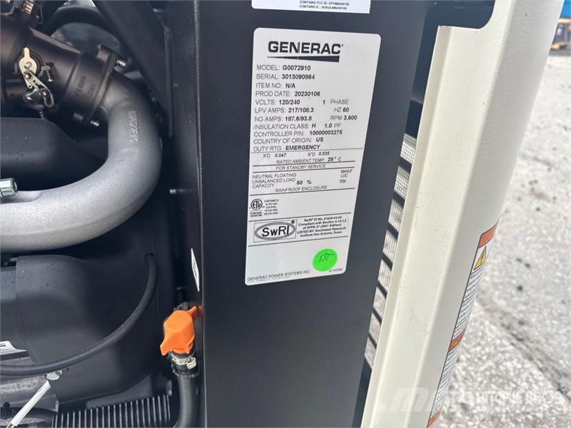 Generac 7290 26 kW Skid-Mounted Generator Set (Unused) ディーゼル発電機