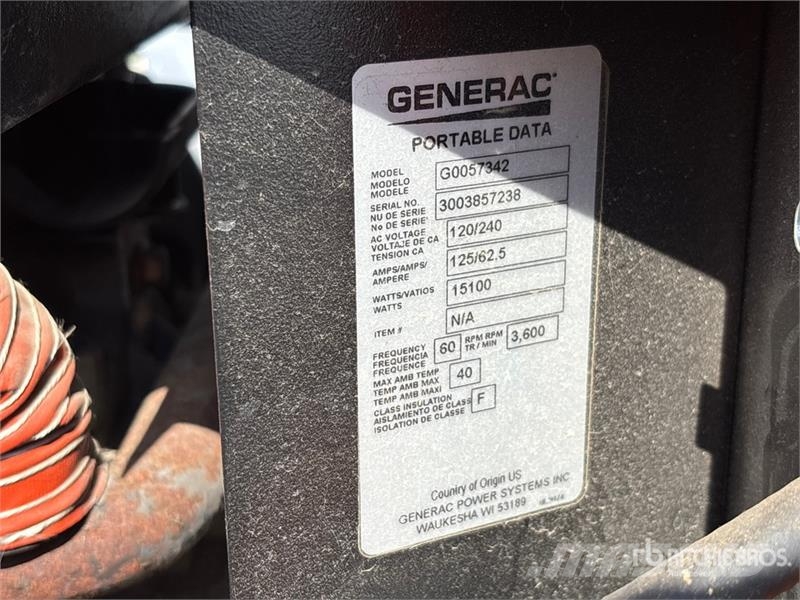 Generac GP1500E 15 kW Portable Generator Set Andere Generatoren