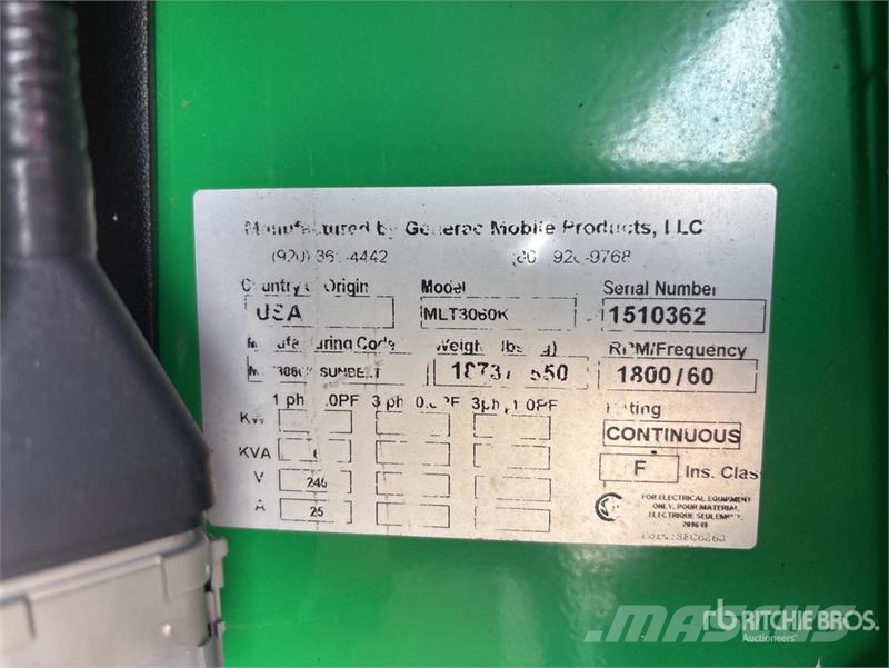 Generac Magnum MLT3060K-01 6 kW Light Tower Lystårne