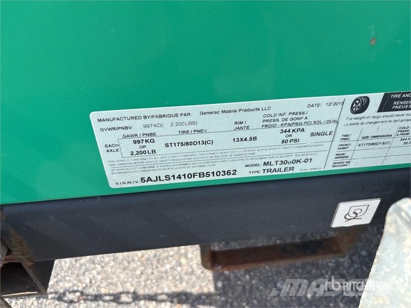 Generac Magnum MLT3060K-01 6 kW Light Tower Lystårne