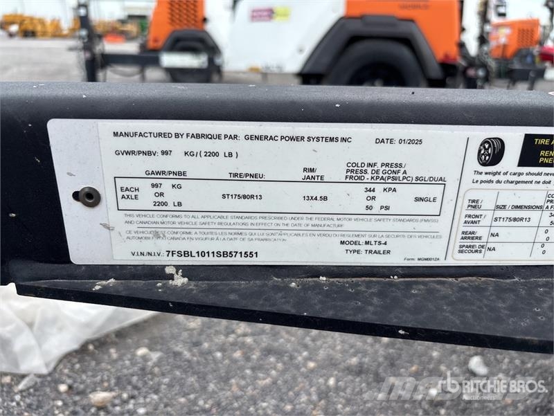 Generac MLT-2 2.5 kW Light Tower 조명타워