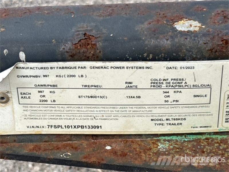 Generac MLT6SKDS 6 kW Light Tower Osvetľovacie stožiare