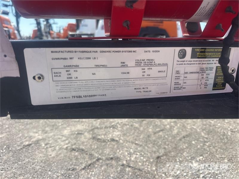 Generac MLTS 2.5 kW Light Tower Mobiilsed valgustusseadmed