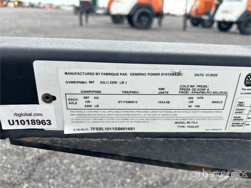Generac MLTS-4 2.5 kW Light Tower Осветительные установки