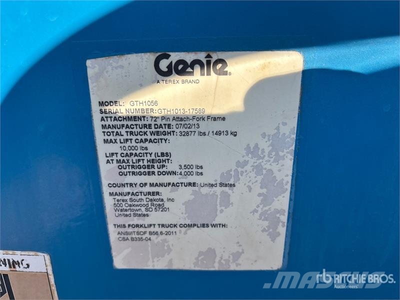 Genie GTH-1056 Sollevatori telescopici