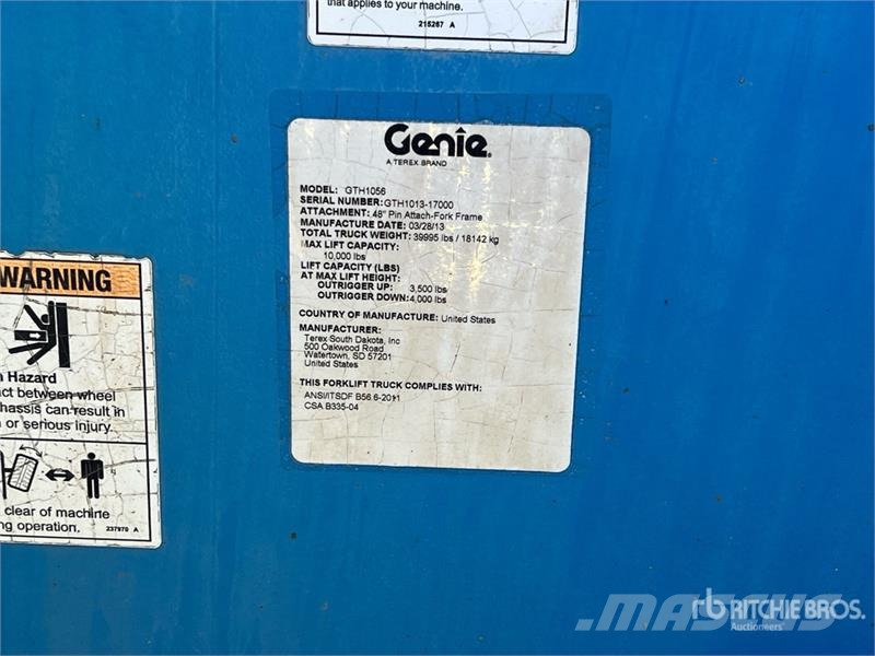 Genie GTH-1056 Carretillas telescópicas