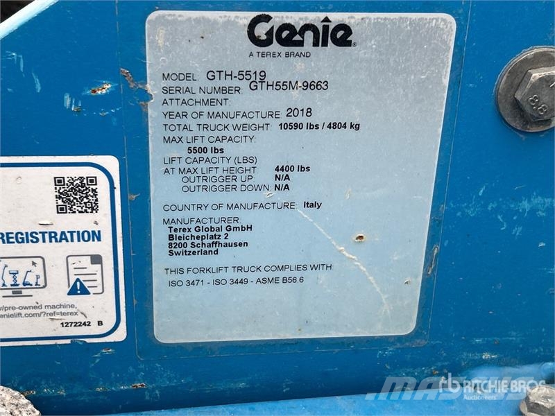 Genie GTH-5519 Teleszkópos rakodók