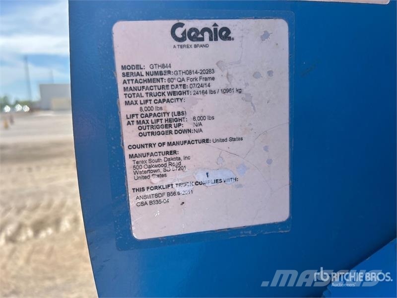 Genie GTH-844 Carretillas telescópicas