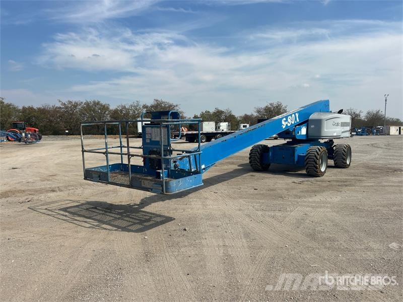 Genie S-80X 4WD Diesel Telescopic Boom Lift Teleskopiskie pacēlāji
