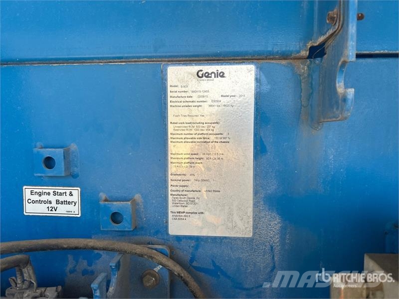 Genie S-80X 4WD Diesel Telescopic Boom Lift Teleskopiskie pacēlāji