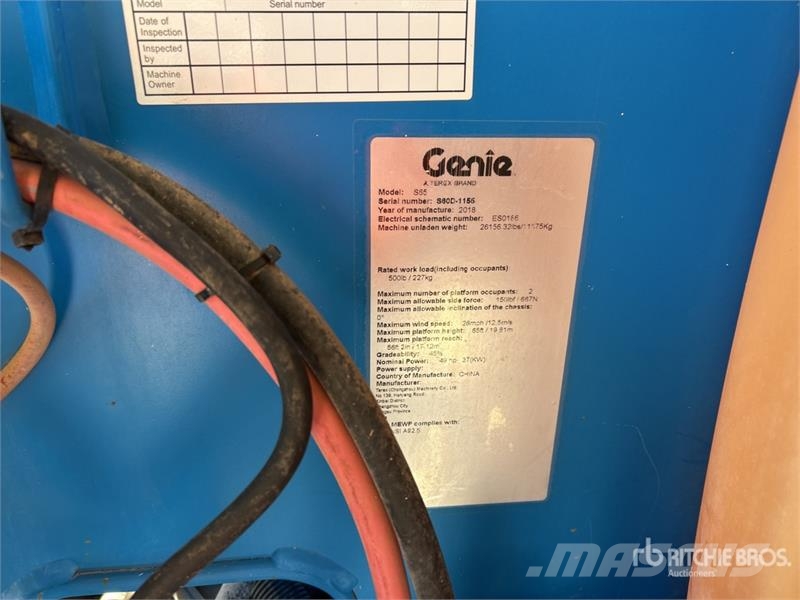 Genie S65 4WD Diesel Telescopic Boom Lift Telescopic boom lifts