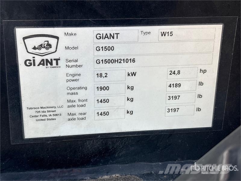 GiANT G1500 Wheel Loader Utovarivači na kotačima