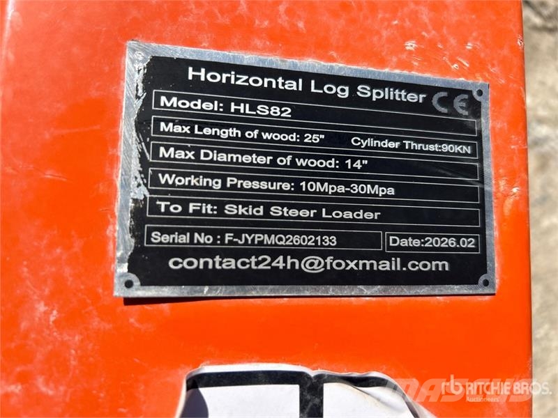  Gigi HLS82 14 in Skid Steer Log Splitter Holzspalter
