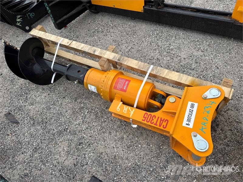  GIYI 16 in Excavator Auger - Fits Cat 305 (Unused) 钻头