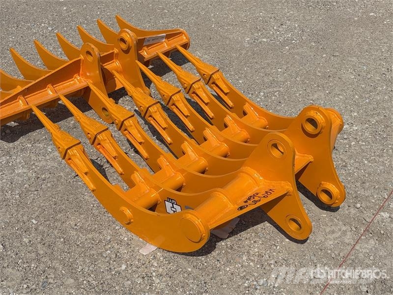 GIYI 32 in Excavator Rake - Fits Cat 305 (Unused) Ancinho virador