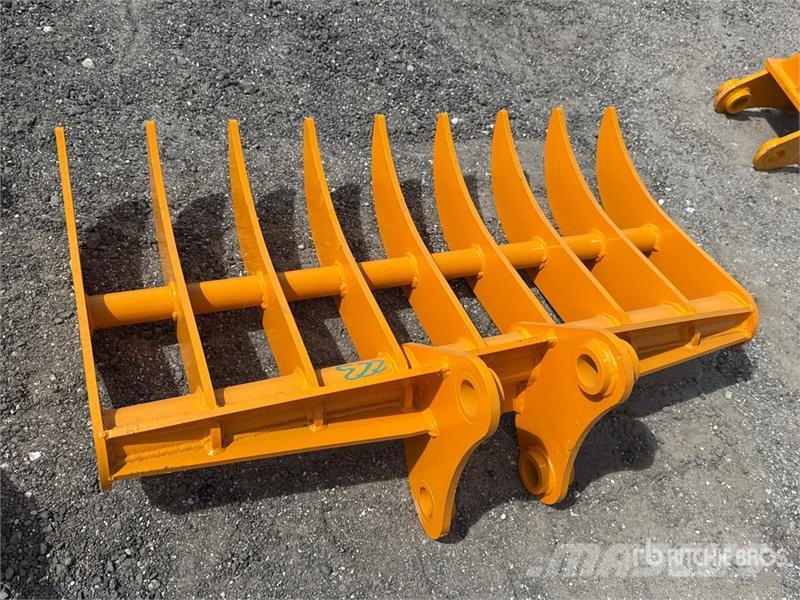  GIYI 44 in Excavator Rake - Fits Cat 305 (Unused) Greble