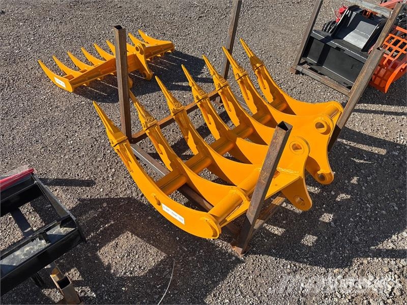 GIYI 48 in 48 in Teeth Excavator Rake - Fits CAT 3 Vaalutid ja kaarutid
