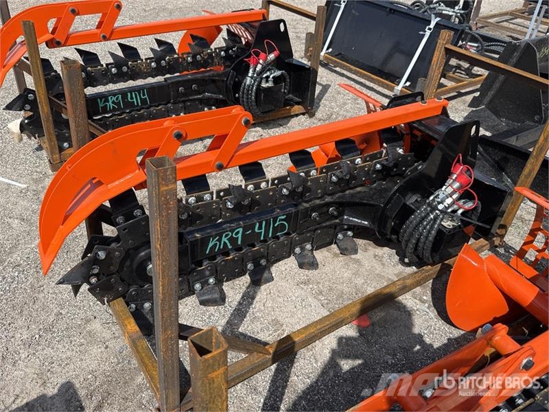 GIYI D39 39 in Mini Skid Steer Trencher (Unused) Tranšeju racēji