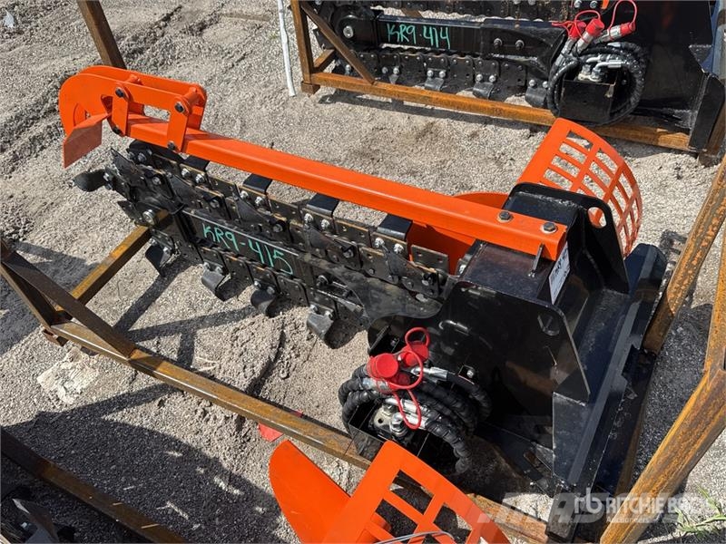 GIYI D39 39 in Mini Skid Steer Trencher (Unused) Tranšeju racēji