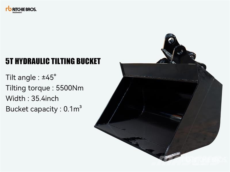 GIYI GY-3TB 36 in Tilting Excavator Bucket - Fits Baldes
