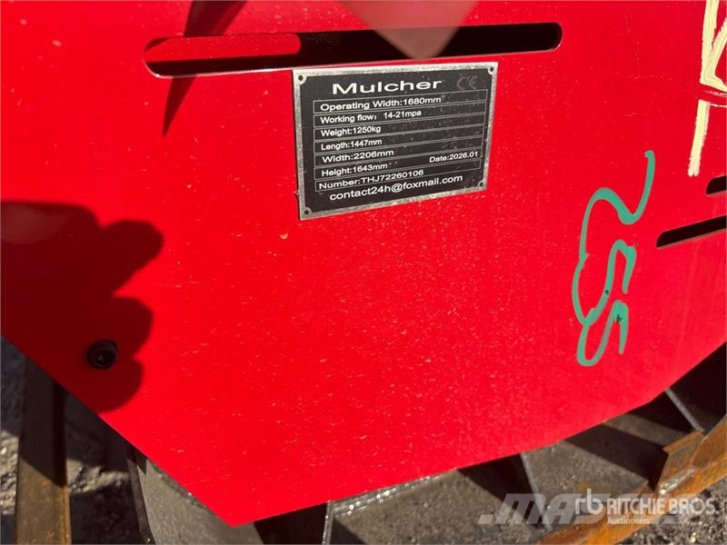 GIYI GY-72X Skid Steer Mulcher (Unused) Ağaç parçalayıcılar