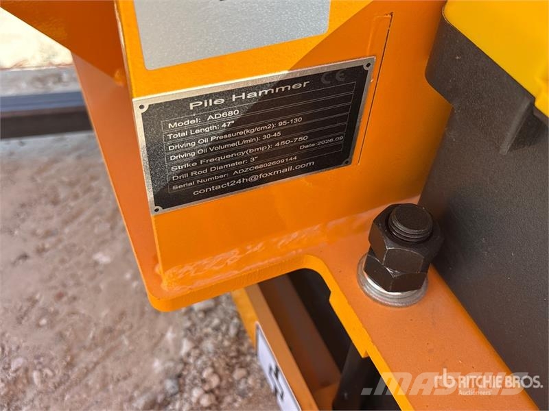 GIYI GY-AD680 Skid Steer Post Driver (Unused) Oprema za ograje
