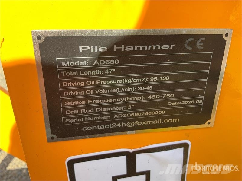 GIYI GY-AD680 Skid Steer Post Driver (Unused) 围栏设备