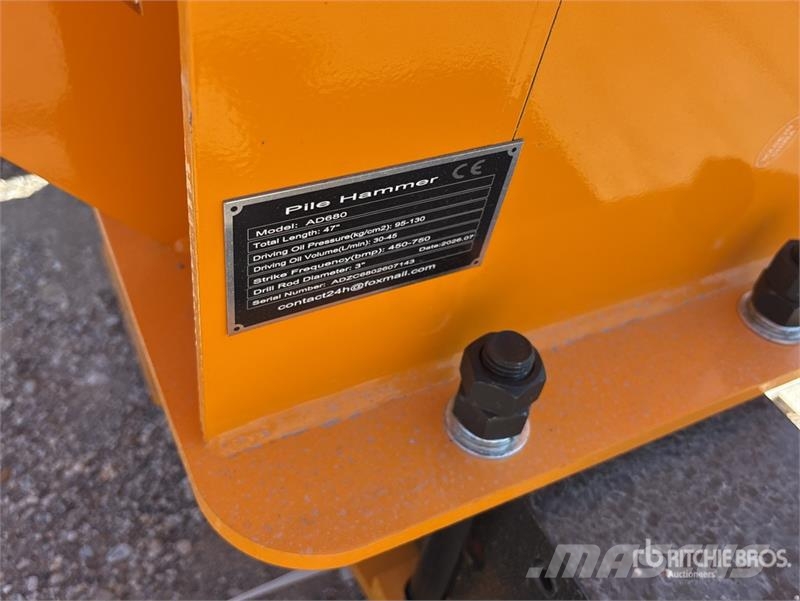 GIYI GY-AD680 Skid Steer Post Driver (Unused) Fencing equipment