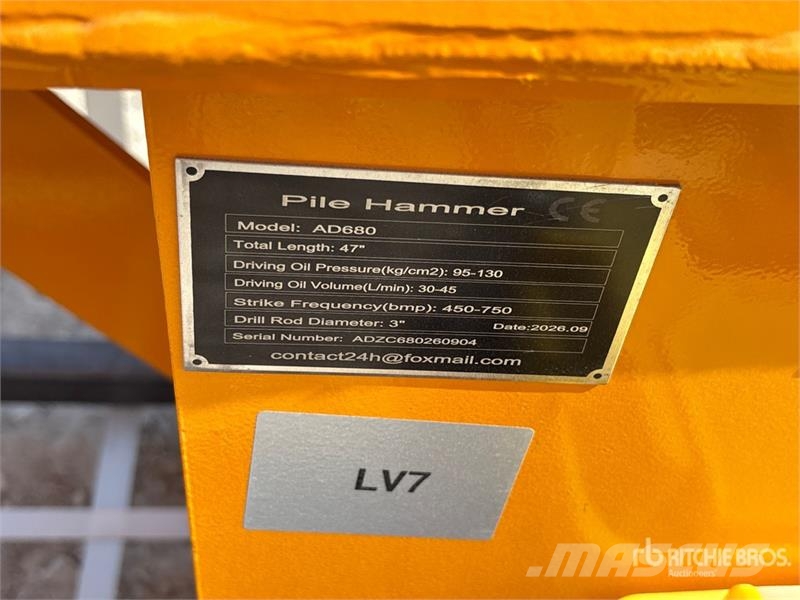 GIYI GY-AD680 Skid Steer Post Driver (Unused) Zäune und Zubehör